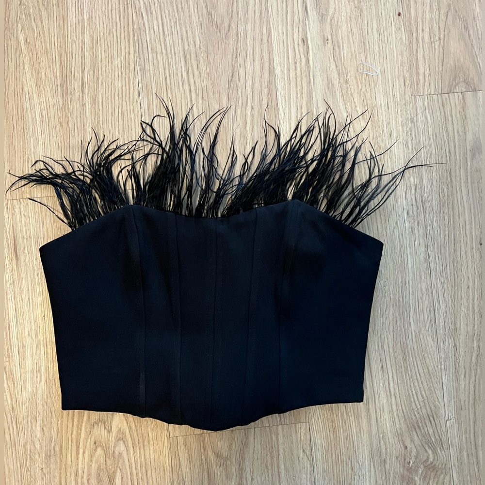 Zara Feather Corset top
